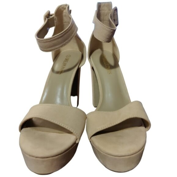 DREAM PAIRS Women's Hi-Lo High Heel Platform Pump Sandal - Picture 1 of 9